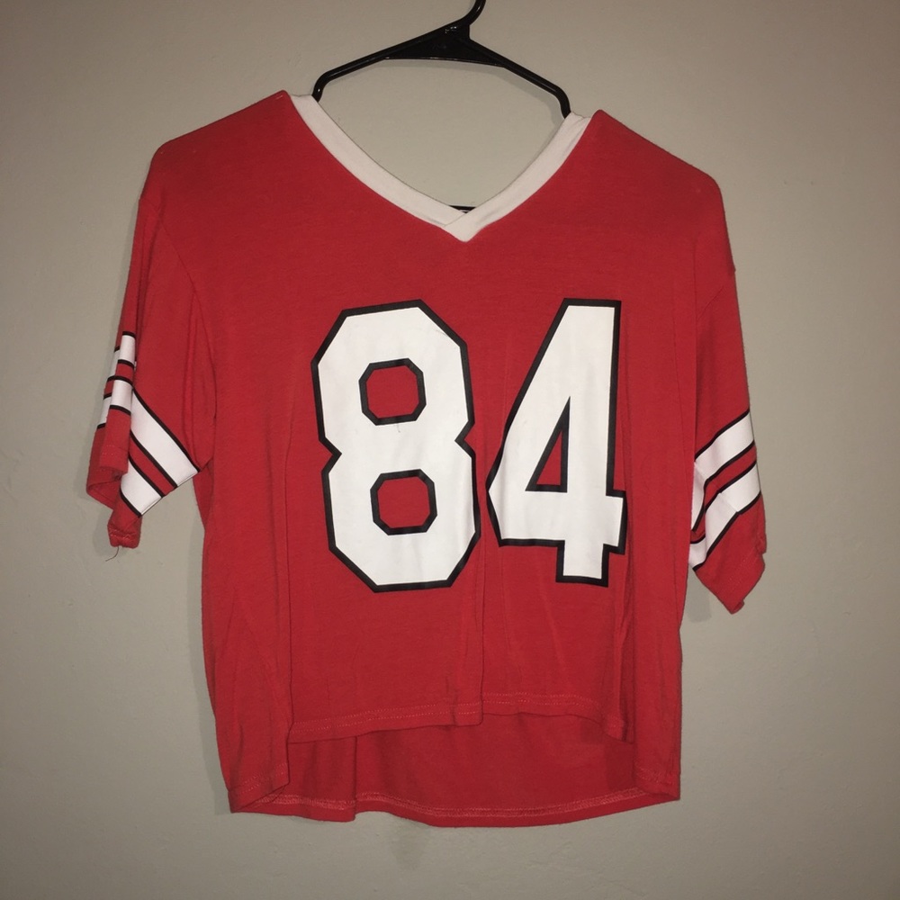 Football cropped tee